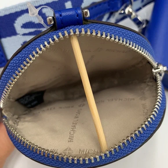 MICHAEL KORS SMALL XBODY SHOULDER BAG W TECH ELECTRIC BLUE MULTI COLOR - Picture 13 of 16